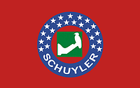 Векторный клипарт: Скайлер (округ в Миссури), флаг