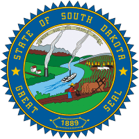 South Dakota, state seal - vector image