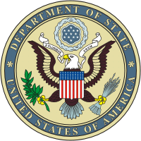 США, печать Государственного департамента - векторное изображение