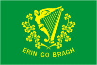 Saint Patrick's Battalion (Los San Patricios), flag (1846, Erin Go Bragh flag) - vector image