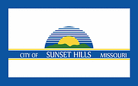 Сансет-Хилс (Миссури), флаг - векторное изображение