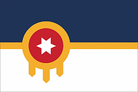 Tulsa (Oklahoma), flag - vector image