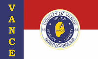 Vance county (North Carolina), flag - vector image