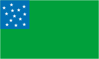 Vermont Republic, flag (1777, flag of the Green Mountain Boys) - vector image