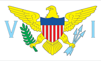 Виргинские острова (США), флаг - векторное изображение