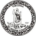 Virginia, state seal (b&w)