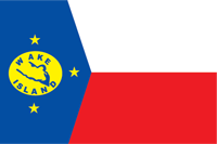 Уэйк (остров, США), флаг - векторное изображение