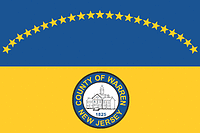 Уоррен (округ в Нью-Джерси), флаг - векторное изображение
