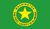 Washington county (Alabama), flag - vector image