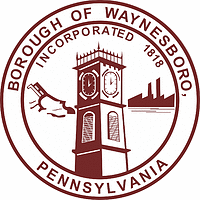 Уэйнсборо (Пенсильвания), печать - векторное изображение