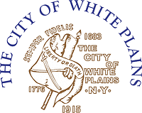White Plains (New York), logo (seal) - vector image