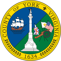 Йорк (округ в Вирджинии), печать - векторное изображение