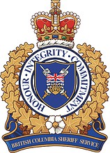 Векторный клипарт: Служба шерифа Британской Колумбии, эмблема