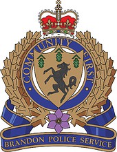 Brandon Police Service (Manitoba), badge - vector image