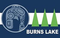 Burns lake (British Columbia), flag - vector image