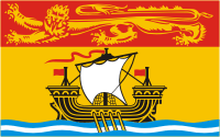 New Brunswick (province in Canada), flag - vector image