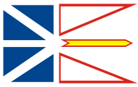 Newfoundland and Labrador (province in Canada), flag - vector image