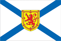 Nova Scotia (province in Canada), flag - vector image