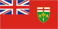 Ontario (province in Canada), flag - vector image