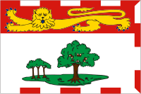 Prince Edward Island (province in Canada), flag - vector image