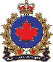Гамильтон (Онтарио), эмблема городской полиции - векторное изображение