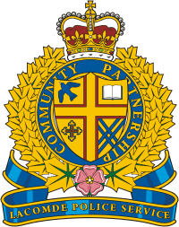 Lacombe Police Service (Alberta), badge - vector image