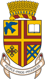 Lacombe (Alberta), coat of arms - vector image