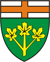 Ontario (province in Canada), small coat of arms - vector image