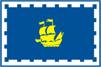 Quebec (city, Canada), flag - vector image