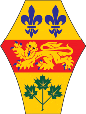 Quebec (province in Canada), small coat of arms - vector image