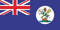 Vancouver Island (Canada), Colony flag (1865) - vector image