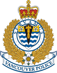 Vancouver (British Columbia), badge of Police Department - vector image