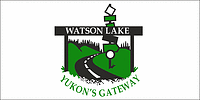 Vector clipart: Watson Lake (Yukon Territory), flag