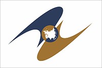 Eurasian Economic Union (EAEU), flag - vector image