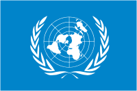 United Nations (UN), flag - vector image