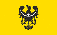 Векторный клипарт: Нижнесилезское воеводство (Польша), флаг (2008 г.)