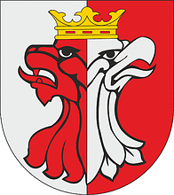 Aleksandrów county (Poland), coat of arms - vector image