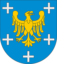 Bieruń-Lędziny county (Poland), coat of arms - vector image