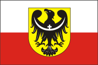 Lower Silesian voivodeship (Poland), former flag - vector image