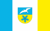 Dziwnów (Poland), flag - vector image