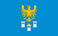 Vector clipart: Gliwice county (Poland), flag