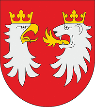 Vector clipart: Gorlice county (Poland), coat of arms