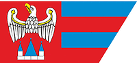 Яроцинский повят (Польша), флаг - векторное изображение