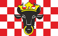 Vector clipart: Kalisz county (Poland), flag