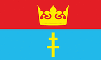 Kazimierza county (Poland), flag - vector image