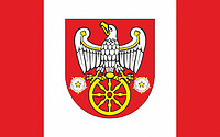 Vector clipart: Koło county (Poland), flag