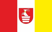 Vector clipart: Kraśnik county (Poland), flag