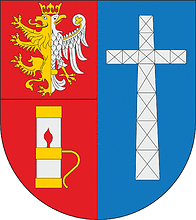 Krosno county (Poland), coat of arms - vector image