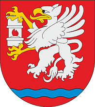 Vector clipart: Łęczna county (Poland), coat of arms