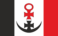Vector clipart: Lubin county (Poland), flag